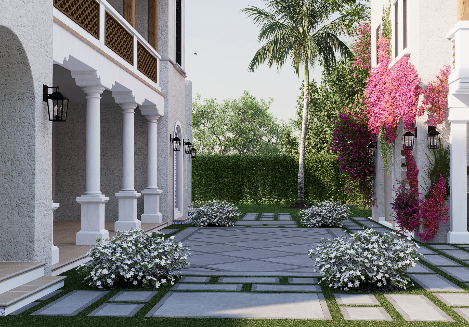 221 Monroe Drive, colonnade