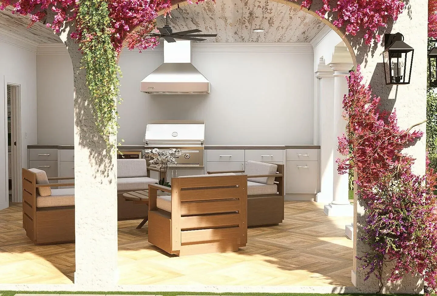 221 Monroe Drive, summer kitchen