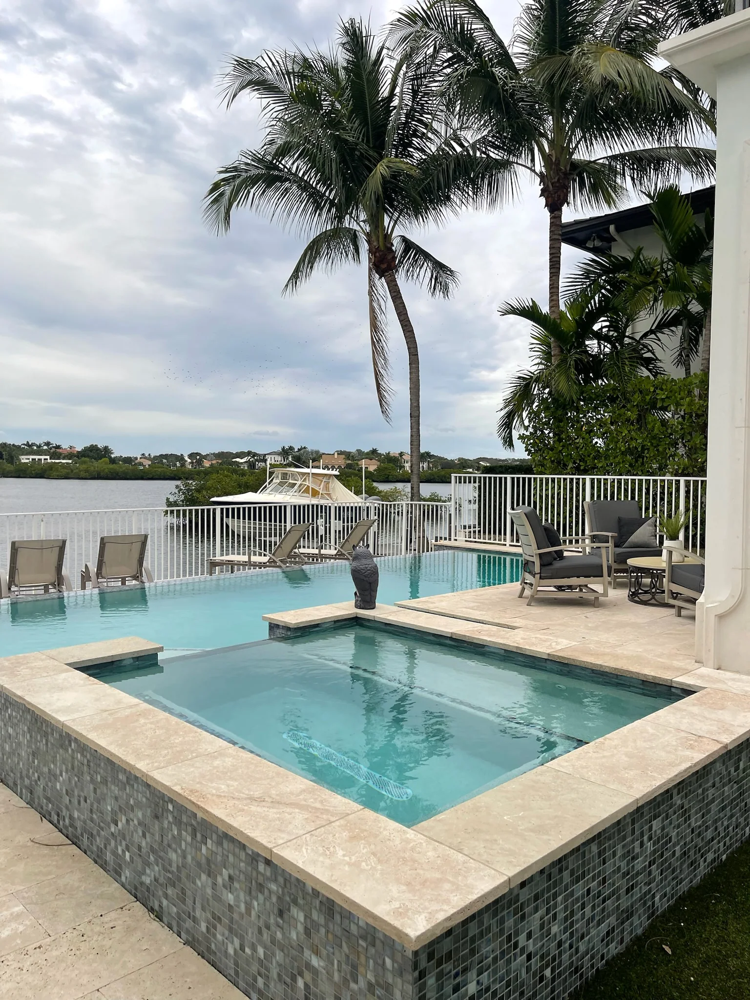 300 Eagle Drive, pool and the water