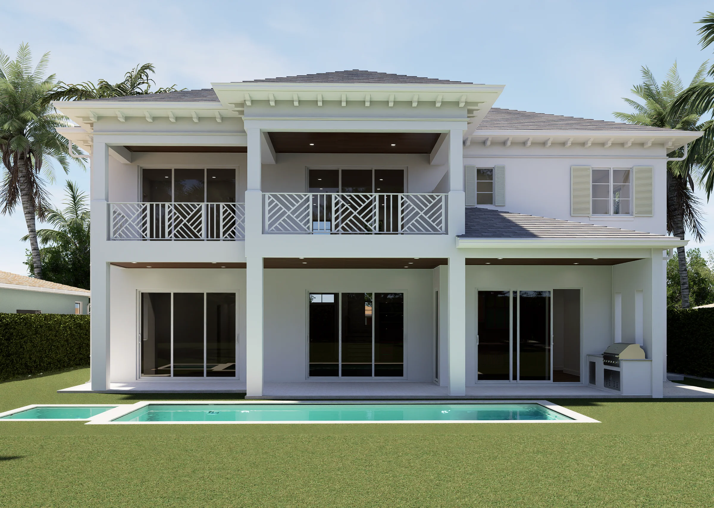 300 Macy Street, rear elevation