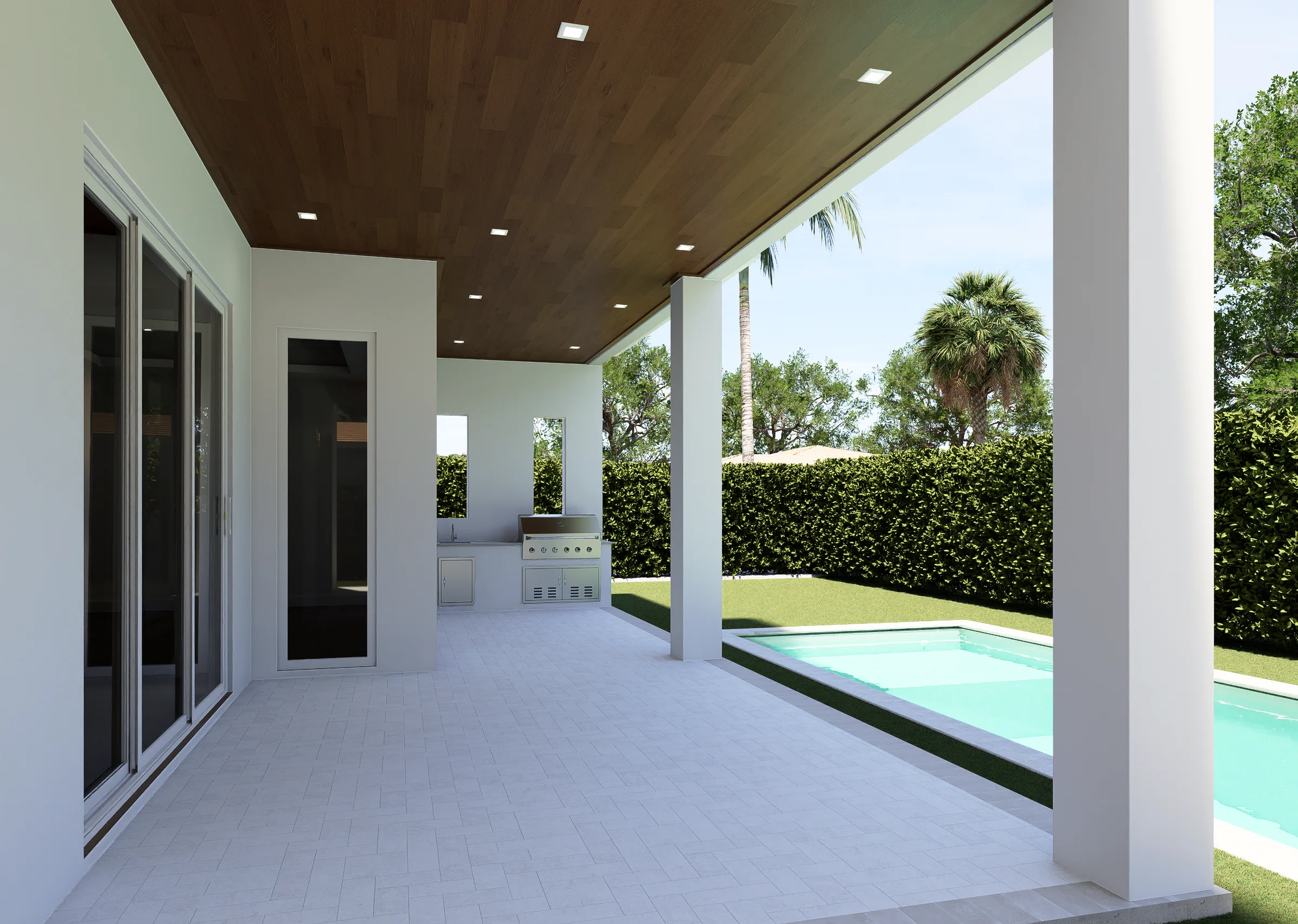 300 Macy Street, loggia
