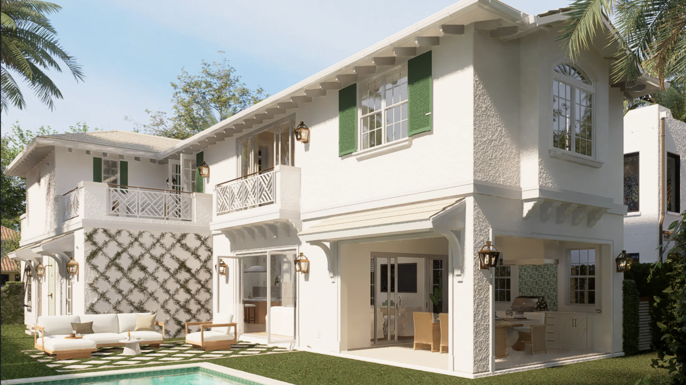 309 Greymon Drive, garden and pool