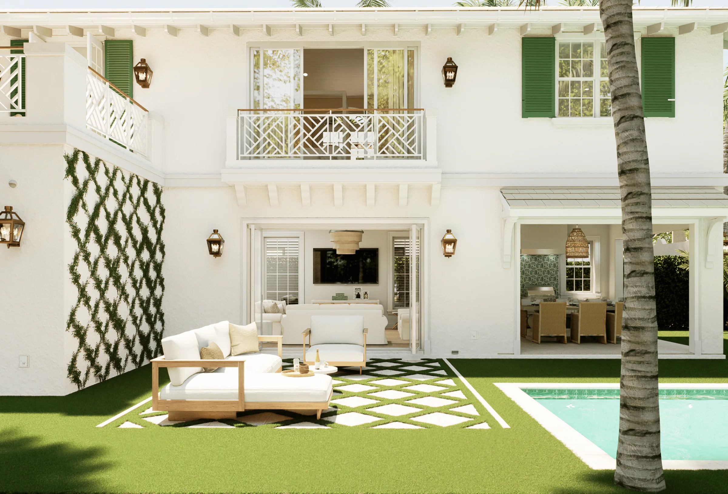 309 Greymon Drive, terrace and pool